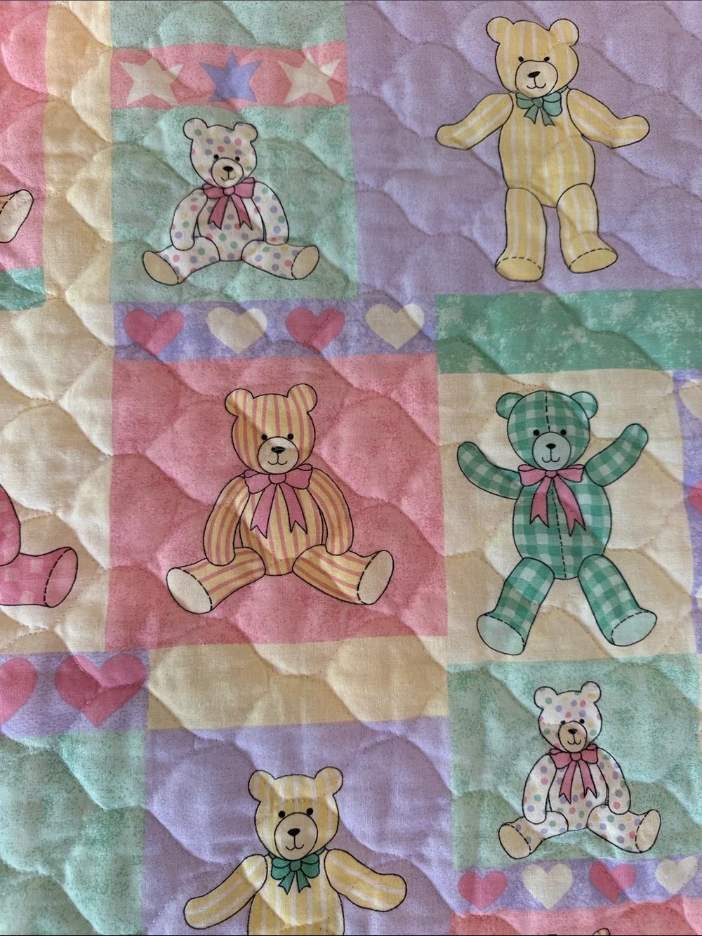 Vintage VIP Cranston Print Works “Cheater” Quilt Print Teddy Bears Panel Only